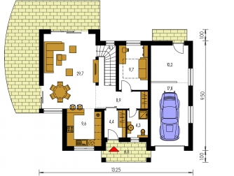 Grundriss des Erdgeschosses - PREMIER 200